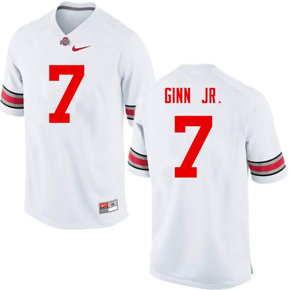 Ted Ginn Jr. Ohio State Buckeyes Men's NCAA #7 Nike White College Stitched Football Jersey LVR3356XH